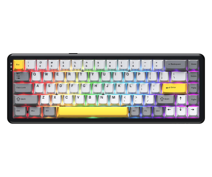 Klawiatura Ajazz AK680 MAX (8+8K) Magnetic Switch Black Gray Yellow RGB